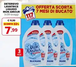 Iperal Detersivo lavatrice liquido MON AMOUR offerta