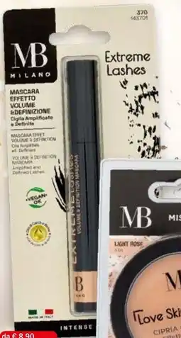 Iperal MB milano mascara effetto volume &definizione offerta