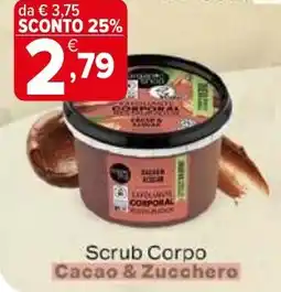 Iperal Organic shop Scrub Corpo Cacao & Zucchero offerta