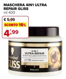Iperal Maschera 4in1 ultra repair GLISS offerta