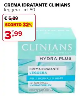 Iperal Crema idratante CLINIANS offerta