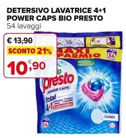 Iperal Detersivo lavatrice power caps BIO PRESTO offerta