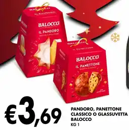 èccoMI Pandoro, panettone classico o glassuvetta BALOCCO offerta