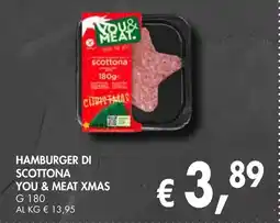 èccoMI Hamburger di scottona you & meat xmas offerta