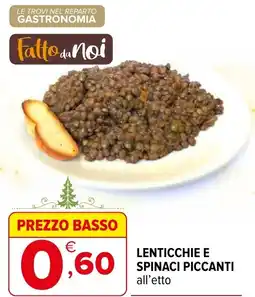 Iperal Fatto da noi Lenticchie e spinaci piccanti offerta