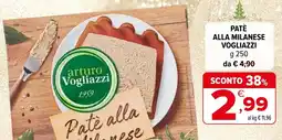 Iperal Patè alla milanese VOGLIAZZI offerta