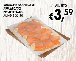 èccoMI Salmone norvegese affumicato preaffettato offerta