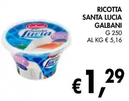 èccoMI Ricotta santa lucia GALBANI offerta