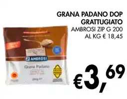 èccoMI Grana padano dop grattugiato AMBROSI ZIP offerta