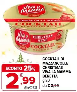 Iperal Cocktail di mazzancolle christmas viva la mamma BERETTA offerta