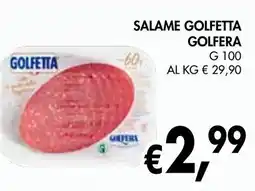èccoMI Salame golfetta GOLFERA offerta