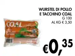 èccoMI Wurstel di pollo e tacchino COAL offerta