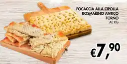 èccoMI Focaccia alla cipolla rosmarino antico forno offerta