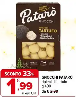 Iperal Gnocchi PATARÒ offerta