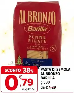Iperal Pasta di semola al bronzo BARILLA offerta