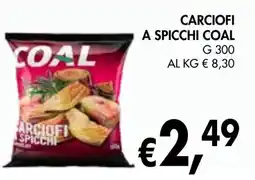 èccoMI Carciofi a spicchi COAL offerta