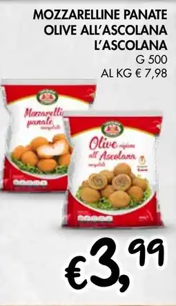 èccoMI Mozzarelline panate olive all'ascolana L'ASCOLANA offerta