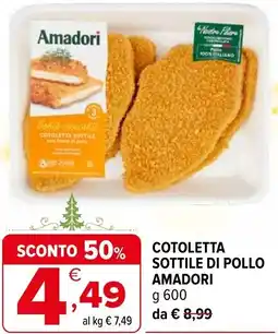 Iperal Cotoletta sottile di pollo AMADORI offerta