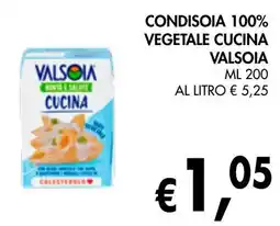 èccoMI Condisoia 100% vegetale cucina VALSOIA offerta