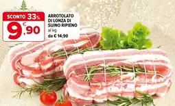 Iperal Arrotolato di lonza di suino ripieno offerta