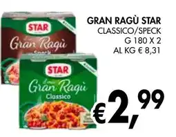 èccoMI Gran ragù star classico/speck offerta