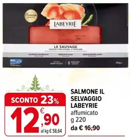 Iperal Salmone il selvaggio labeyrie offerta