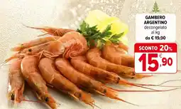 Iperal Gambero argentino offerta