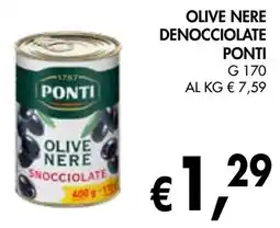 èccoMI Olive nere denocciolate PONTI offerta