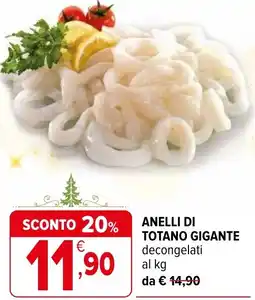 Iperal Anelli di totano gigante offerta