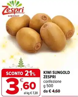 Iperal Kiwi sungold ZESPRI offerta