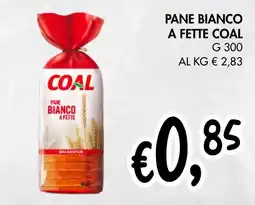 èccoMI Pane bianco a fette COAL offerta