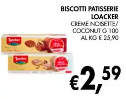èccoMI Biscotti patisserie loacker creme noisette/ coconut offerta