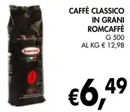 èccoMI Caffè classico in grani romcaffè offerta