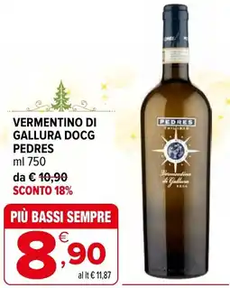 Iperal Vermentino di gallura docg PEDRES offerta