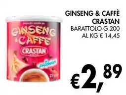 èccoMI Ginseng & caffè crastan barattolo offerta