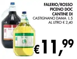 èccoMI Falerio/rosso piceno doc cantine di castignano dama offerta
