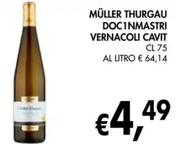 èccoMI Müller thurgau doc1nmastri vernacoli cavit offerta