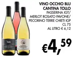 èccoMI Vino occhio blu cantina tollo offerta