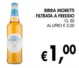 èccoMI Birra moretti filtrata a freddo offerta