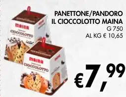 èccoMI Panettone/pandoro il cioccolotto MAINA offerta