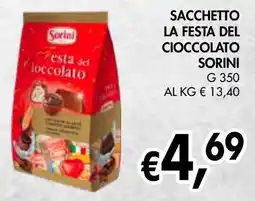 èccoMI Sacchetto la festa del cioccolato SORINI offerta
