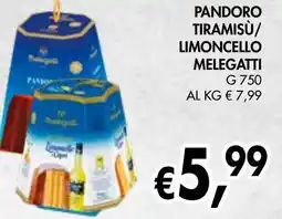 èccoMI Pandoro tiramisù/ limoncello melegatti offerta