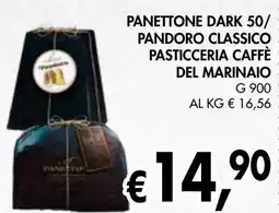 èccoMI Panettone dark 50/ pandoro classico pasticceria caffè del marinaio offerta