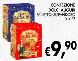 èccoMI Confezione dolci auguri panettone/pandoro offerta
