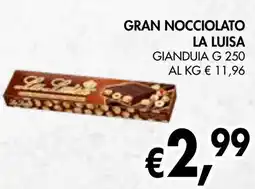 èccoMI Gran nocciolato la luisa gianduia offerta