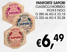 èccoMI Panforte sapori classico/morbido fichi e noci offerta