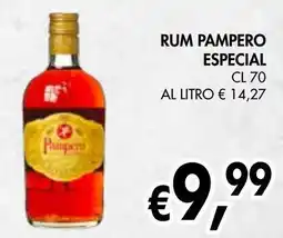 èccoMI Rum pampero especial offerta