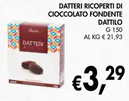 èccoMI Datteri ricoperti di cioccolato fondente DATTILO offerta