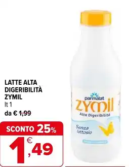 Iperal Latte alta digeribilità ZYMIL offerta