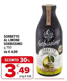 Iperal Sorbetto al limone SORBISSIMO offerta